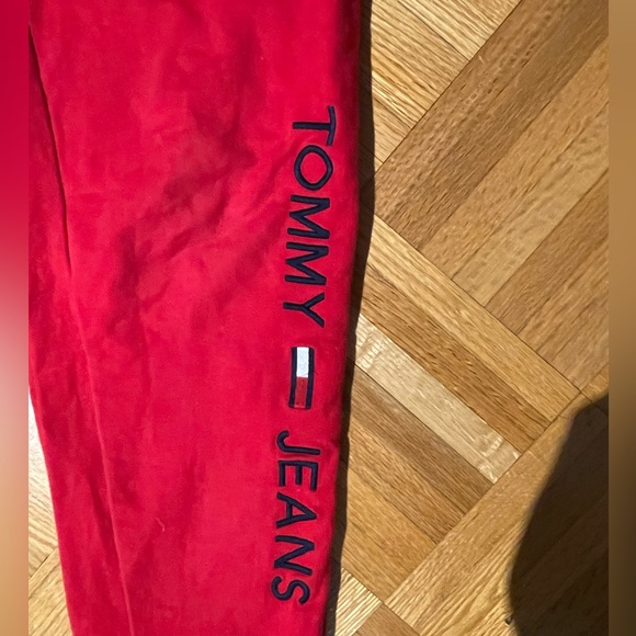 Tommy Hilfiger red joggers. - Picture 6 of 8